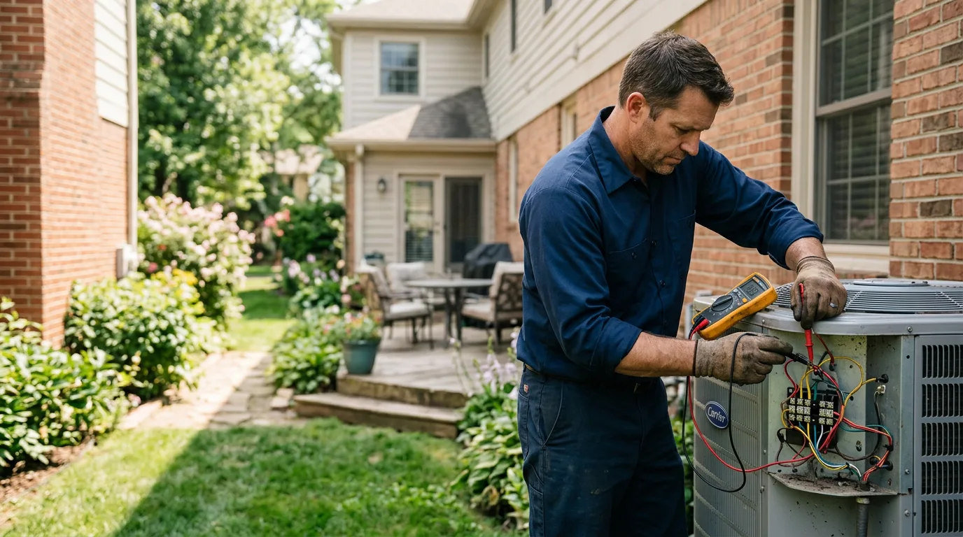 HVAC technician working near Bevington, IA